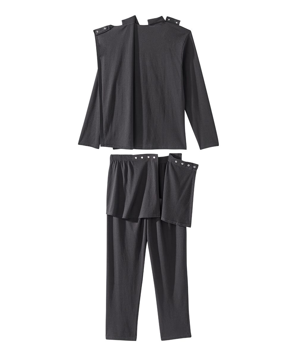 Men's Open Back Long Sleeve Polo & Open Back Pant Set - Clearance - Silverts 9