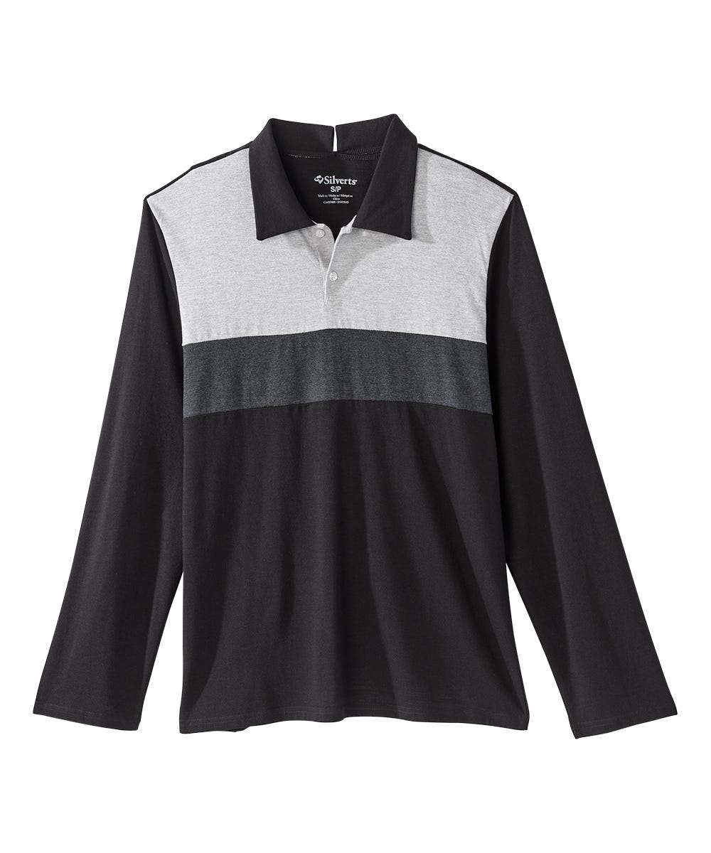 Men's Open Back Long Sleeve Polo & Open Back Pant Set - Clearance - Silverts 10