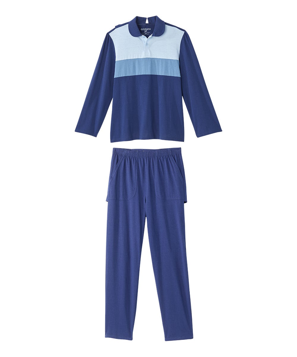 Women's Open Back Long Sleeve Polo & Open Back Pant Set - Silverts 14