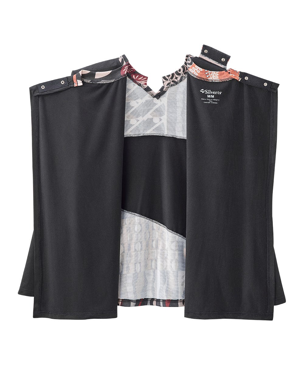 Women's Open Back Patchwork Top - Silverts 23