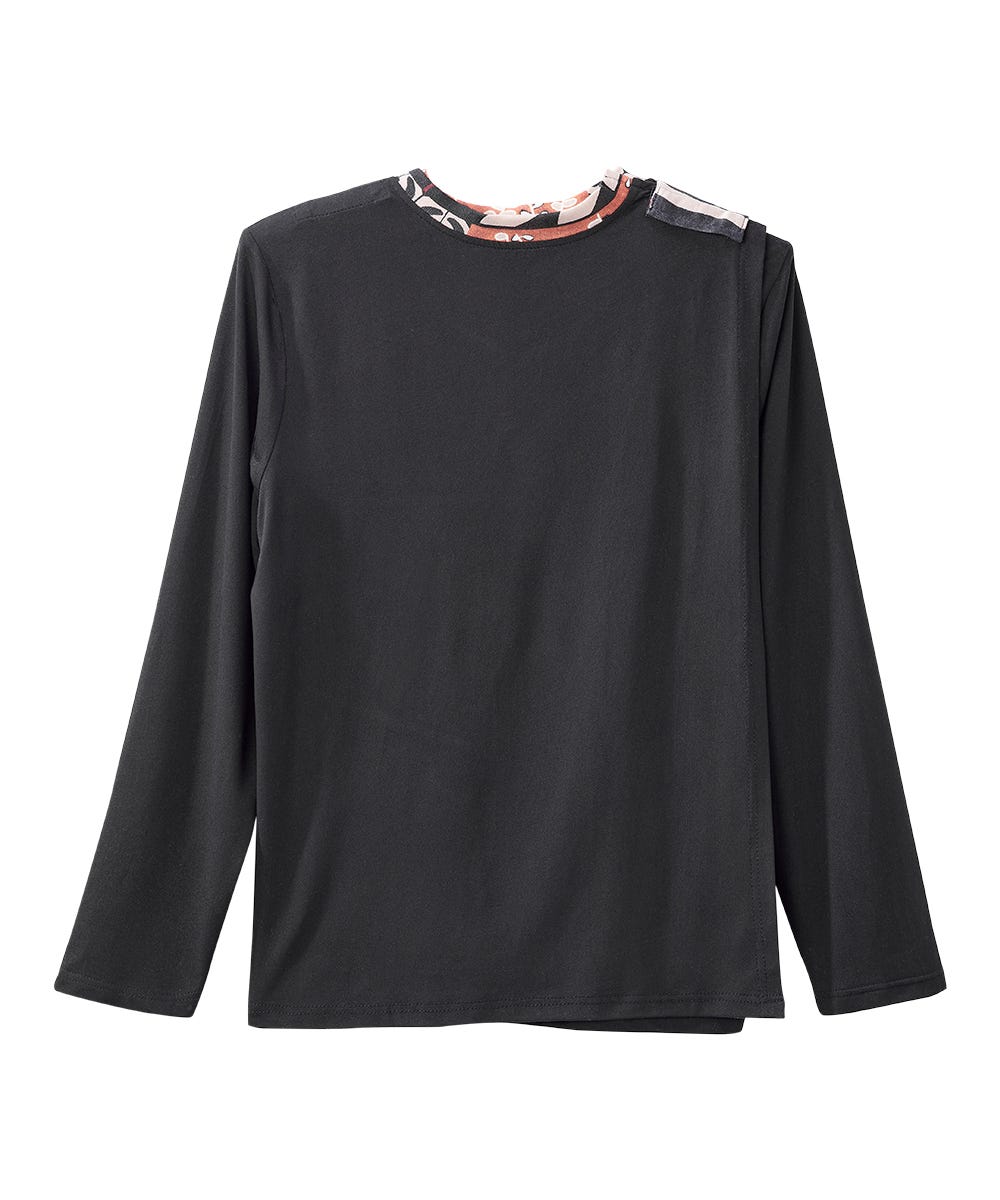 Women's Open Back Patchwork Top - Silverts 4