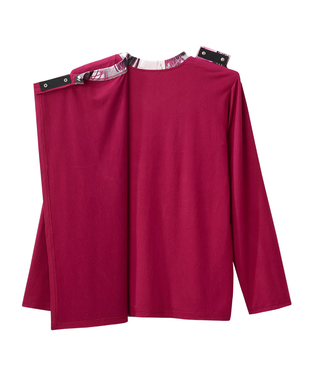 Women's Open Back Patchwork Top - Silverts 6