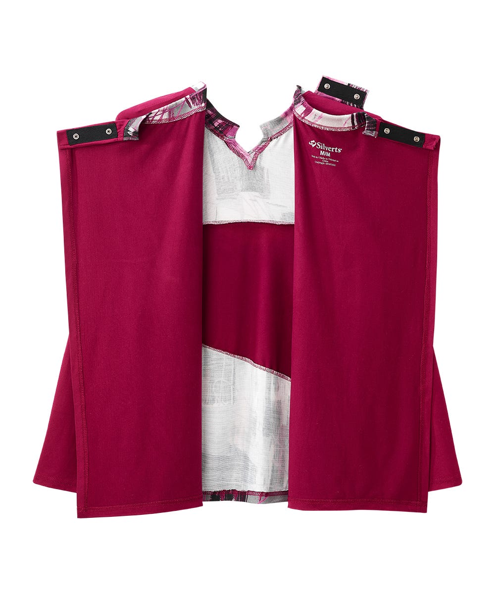 Women's Open Back Patchwork Top - Silverts 11