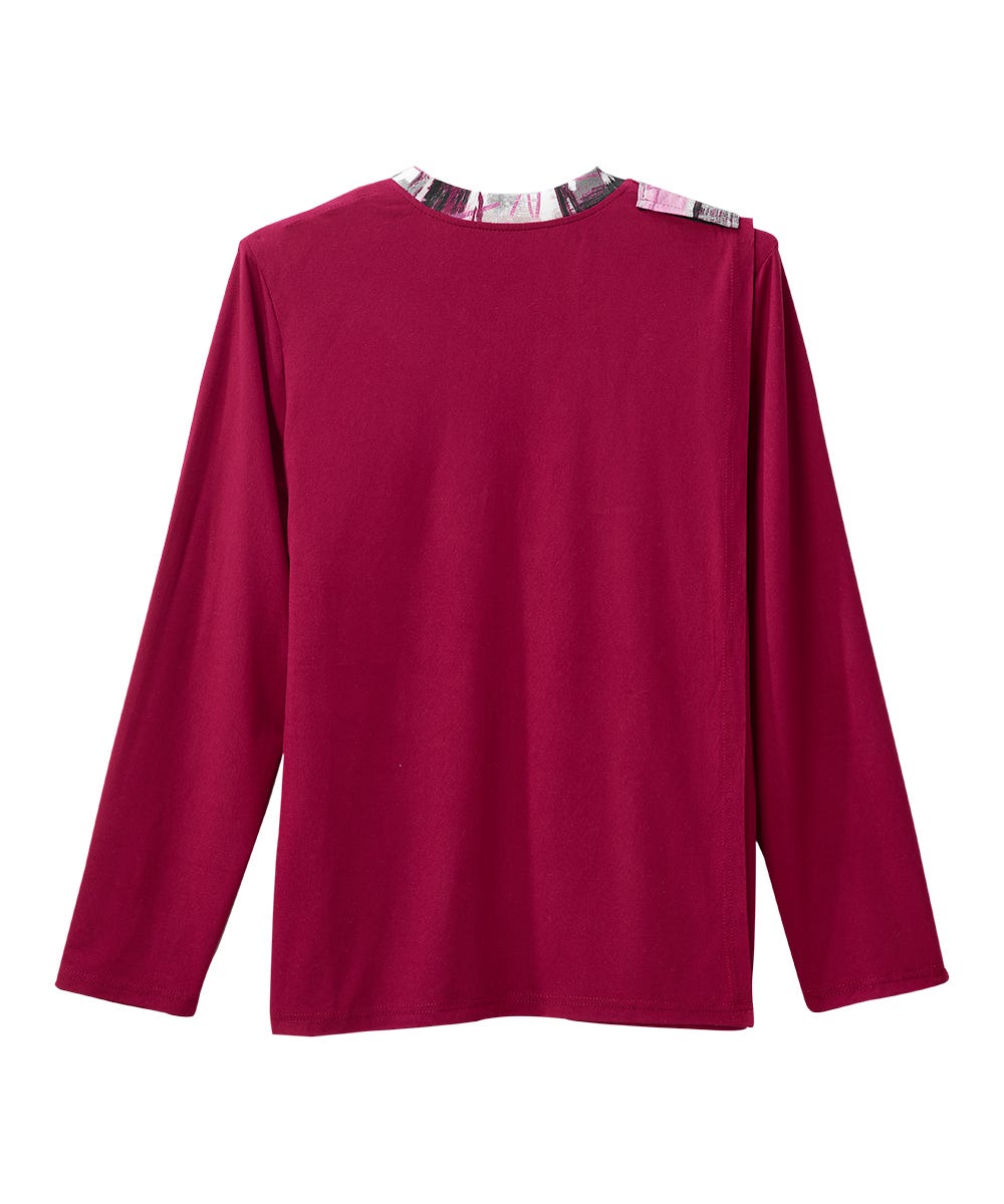 Women's Open Back Patchwork Top - Silverts 8