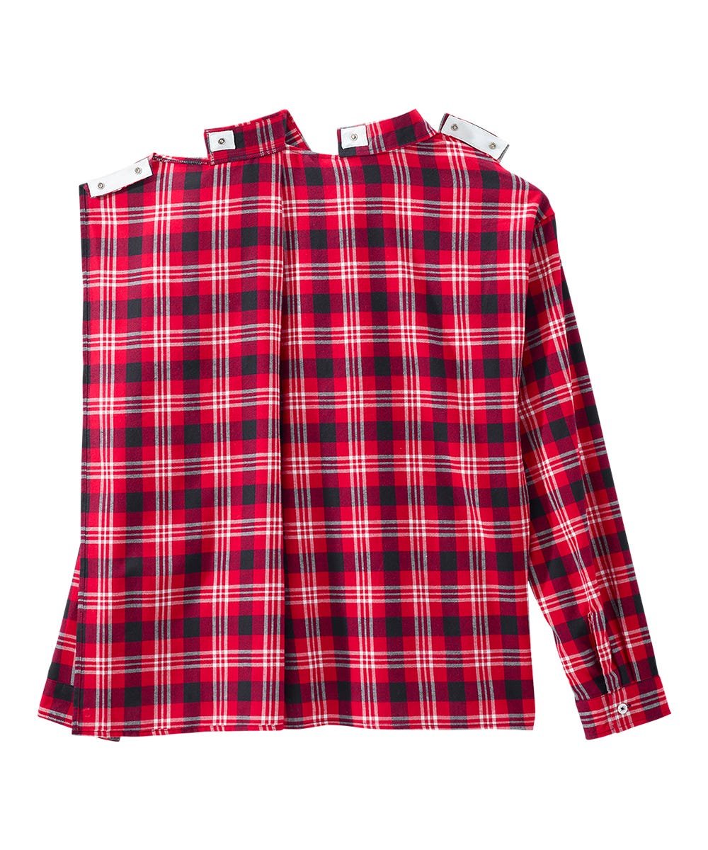 Men's Open Back Flannel Shirt - Silverts 2
