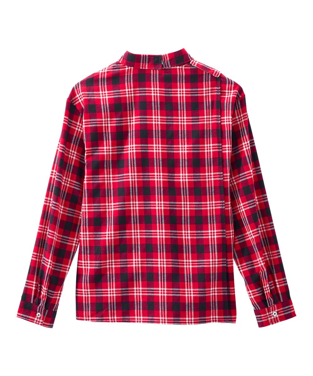 Men's Open Back Flannel Shirt - Silverts 4