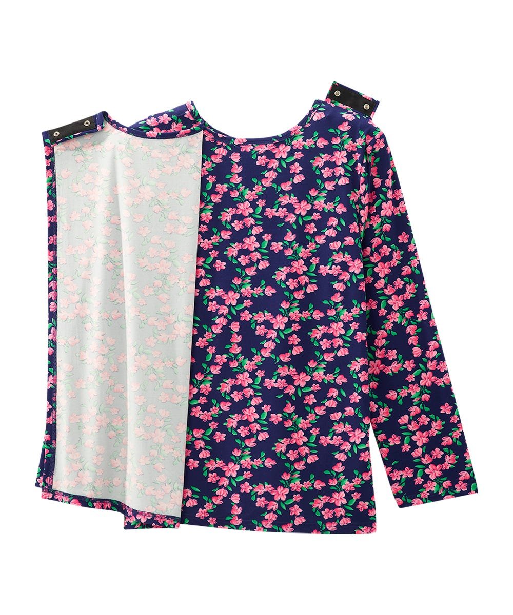 Women's Open Back Pleated Panel Top - Silverts 10