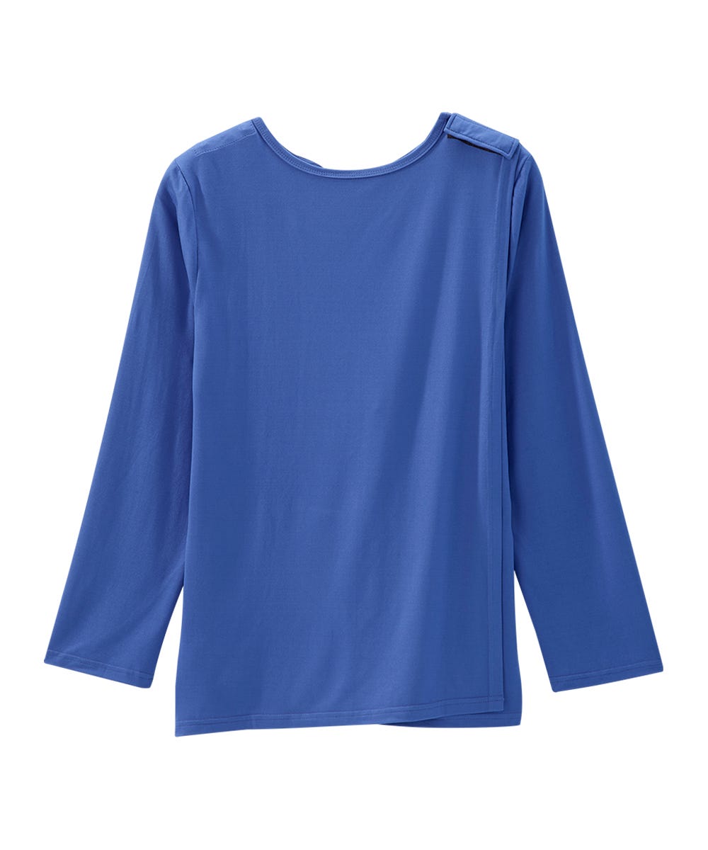 Women's Open Back Pleated Panel Top - Silverts 4