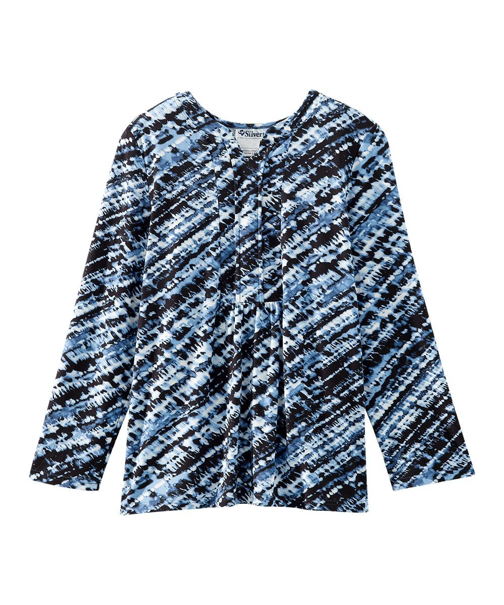 Women's Open Back Pleated Panel Top - Silverts 13