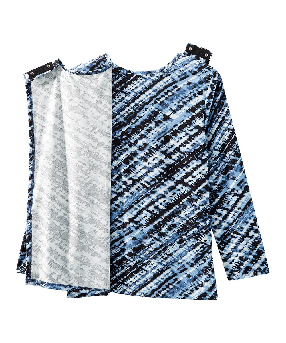 Women's Open Back Pleated Panel Top - Silverts 6
