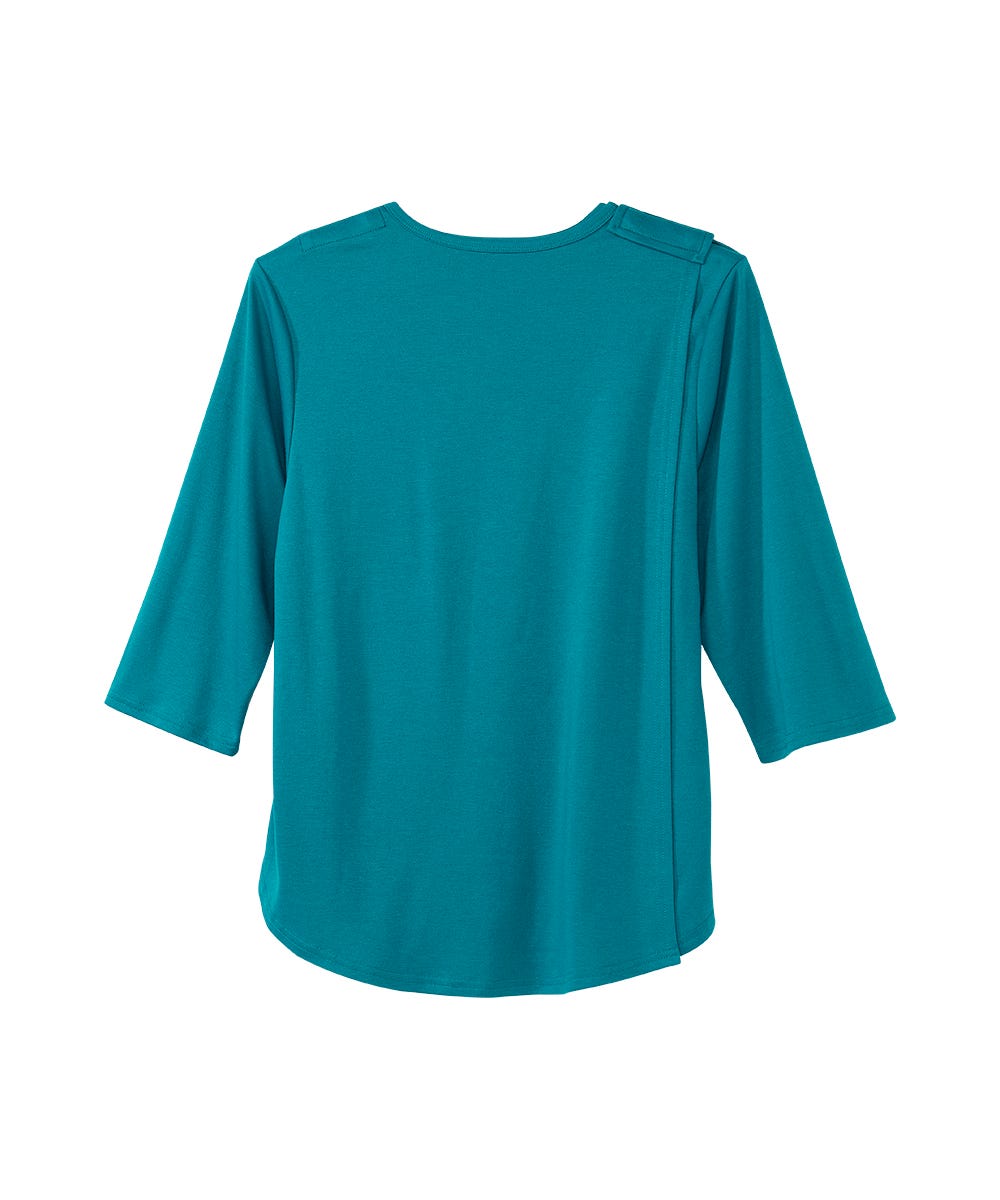 Women's Open Back Embroidered Flower Top - Silverts 8