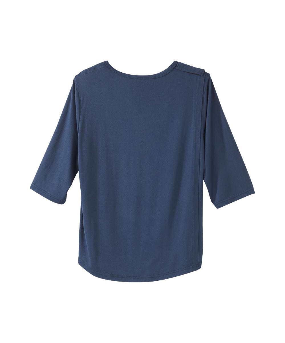 Women's Open Back V-Neck Embellished Top - Silverts 4