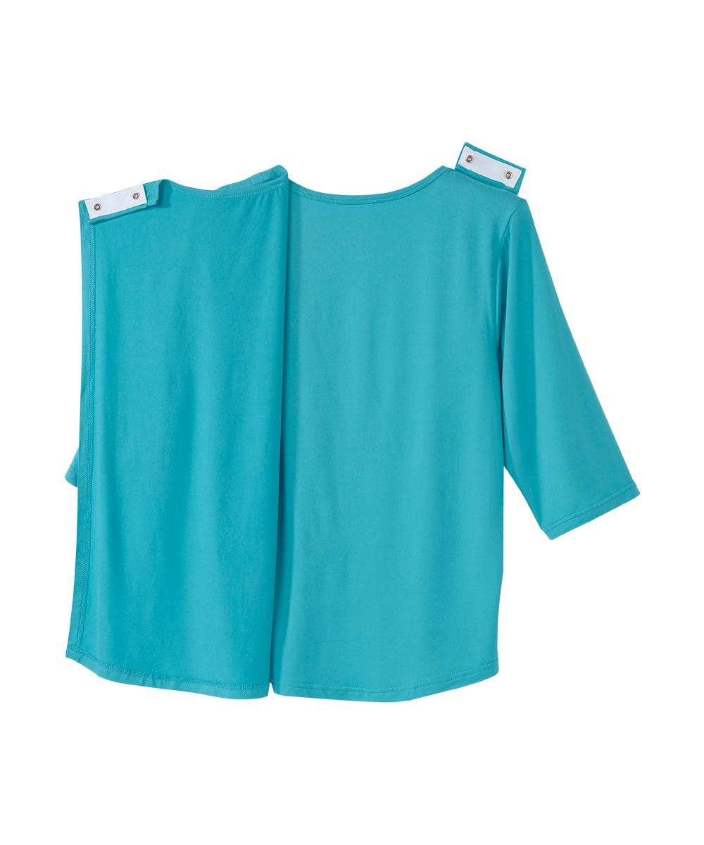 Women's Open Back V-Neck Embellished Top - Silverts 6
