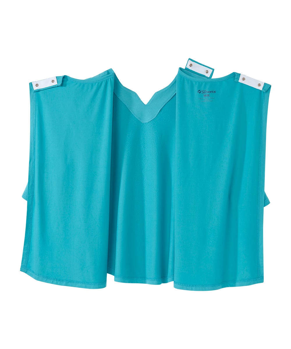 Women's Open Back V-Neck Embellished Top - Silverts 11