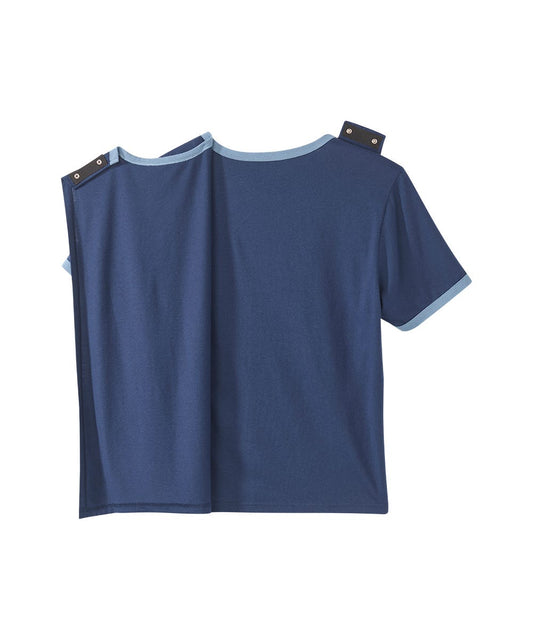 Men's Open Back Colorblock T-Shirt - Silverts 2
