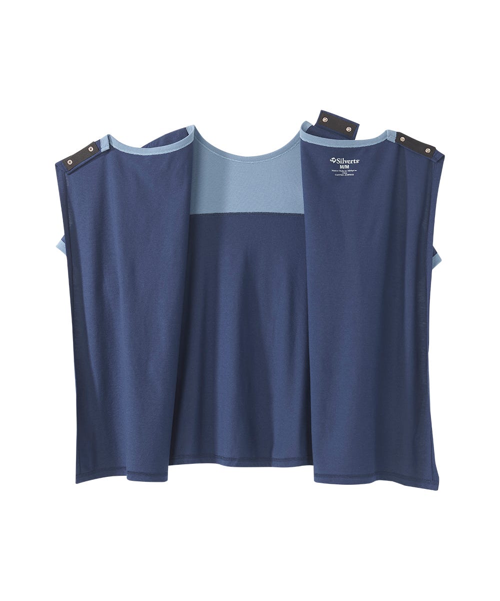 Men's Open Back Colorblock T-Shirt - Silverts 3