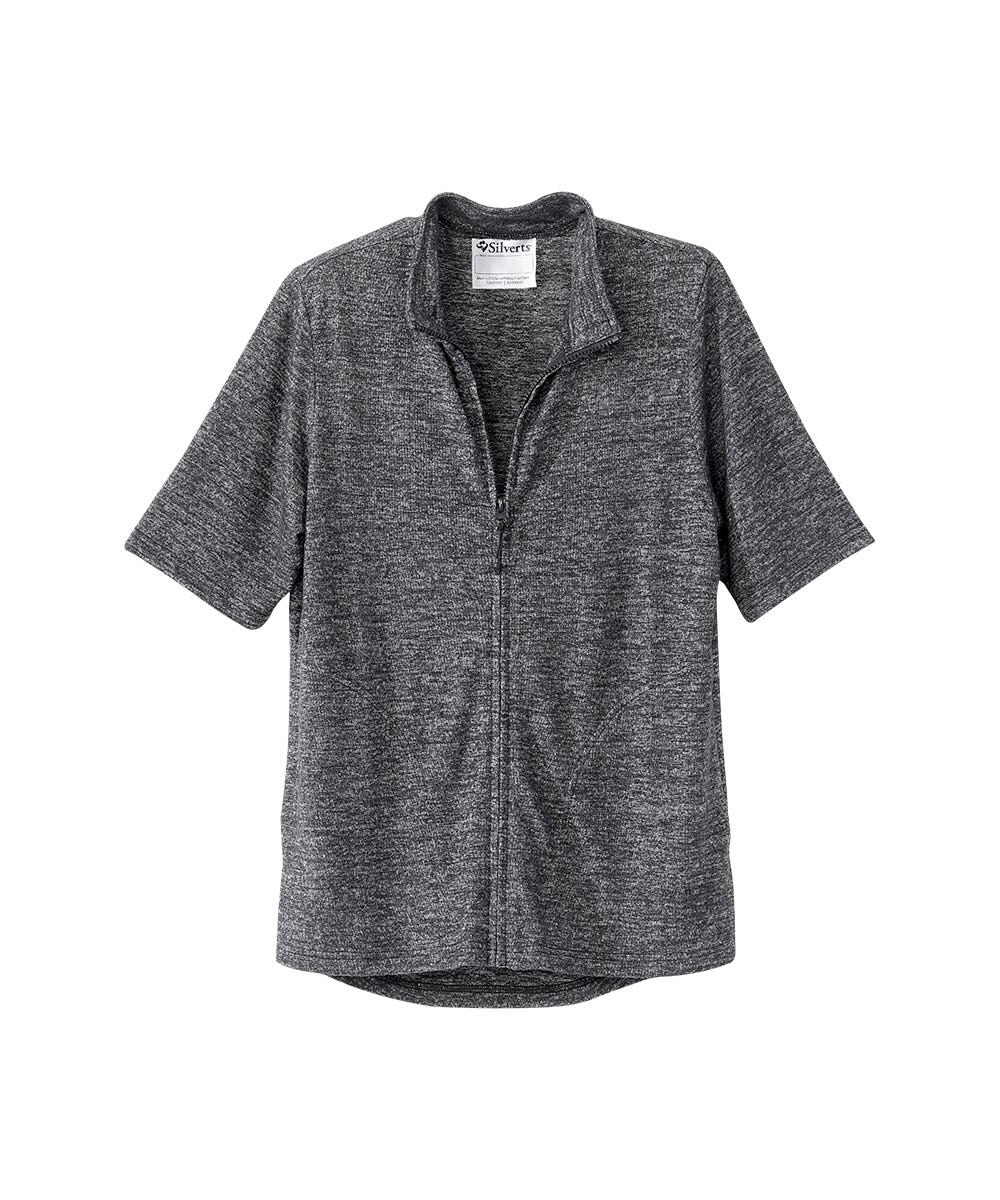Women's Soft Short Sleeve Tracksuit Top - Silverts 3