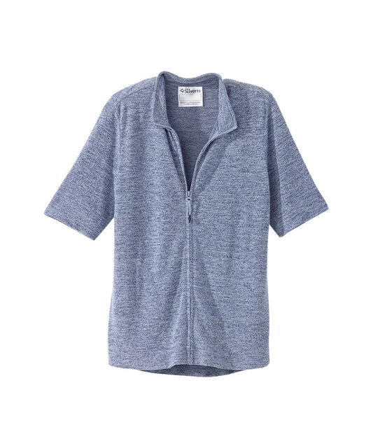 Women's Soft Short Sleeve Tracksuit Top - Silverts 1