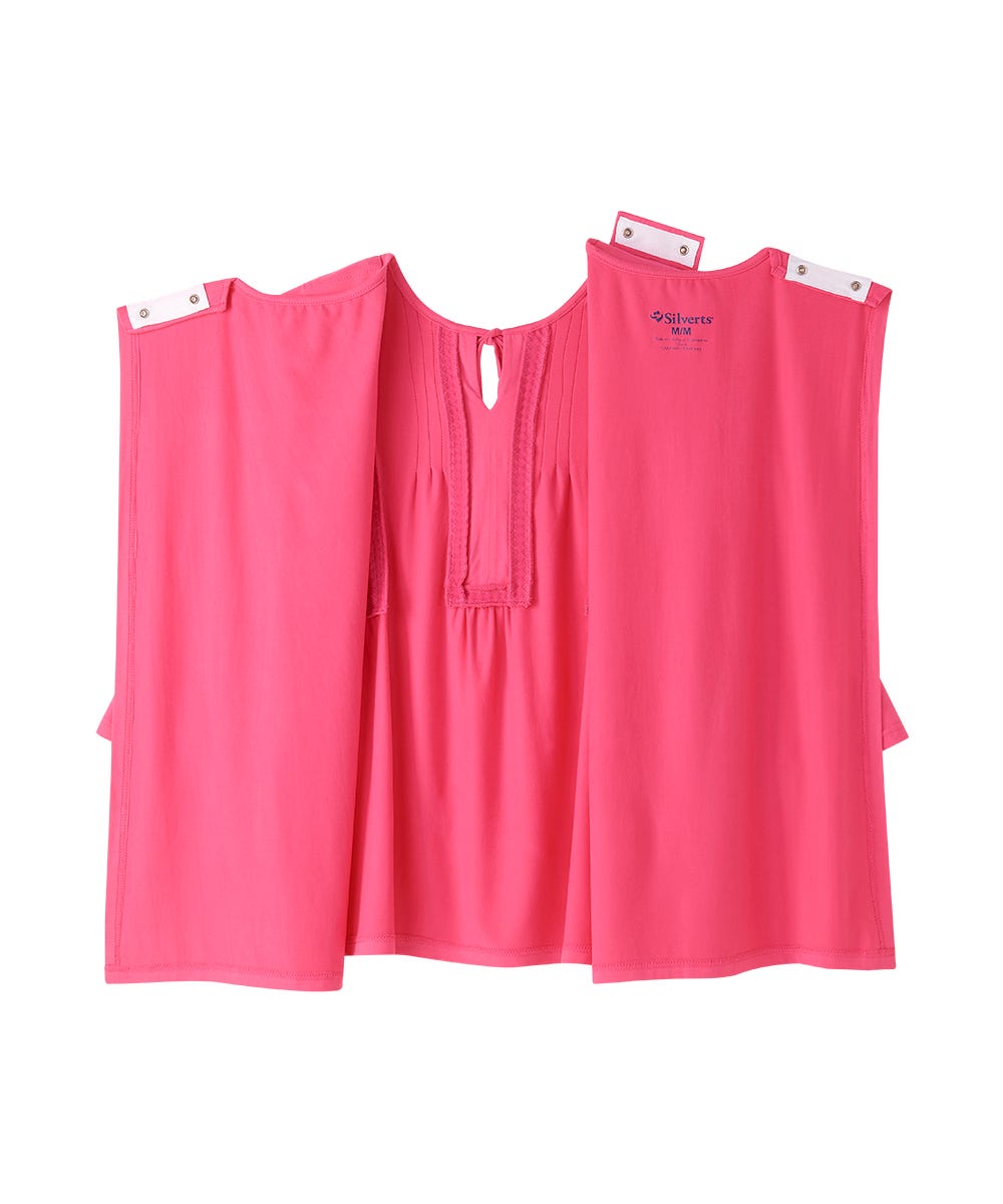 Women's Open Back Neck Tie Top - Silverts 7