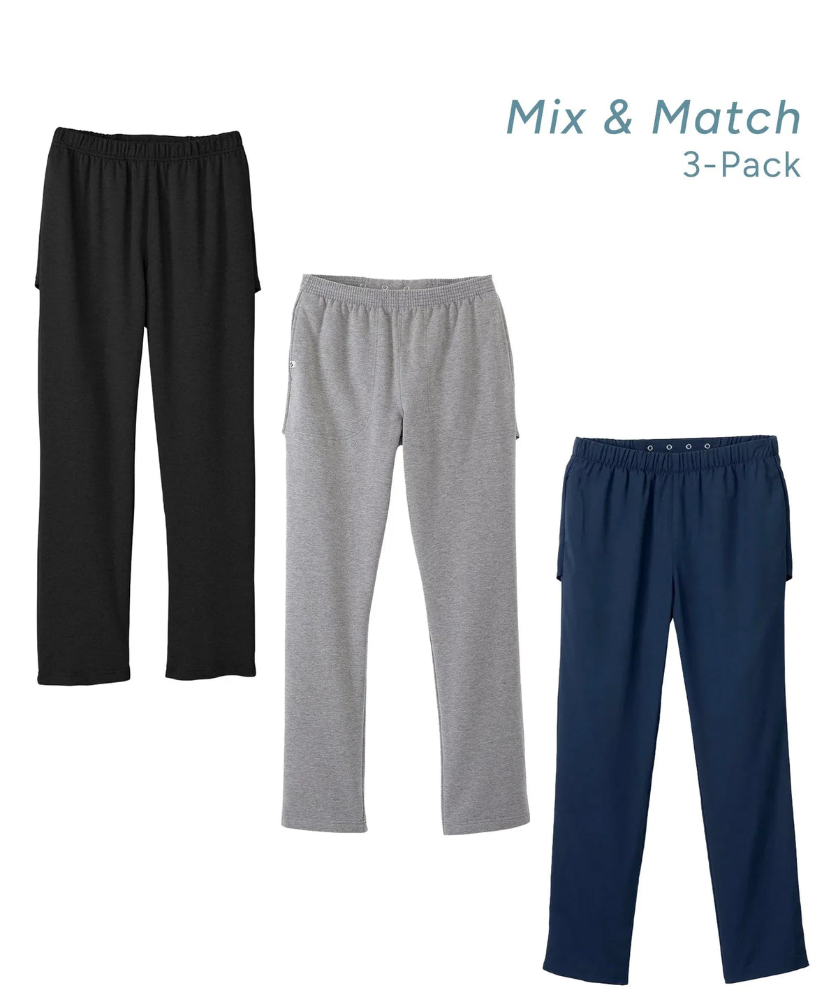 Women's Open Back Pant Essentials Bundle - 3 Styles - Silverts 1
