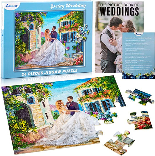 Dementia Puzzle 24 Large Pieces Jigsaw – Spring Wedding - Silverts 1