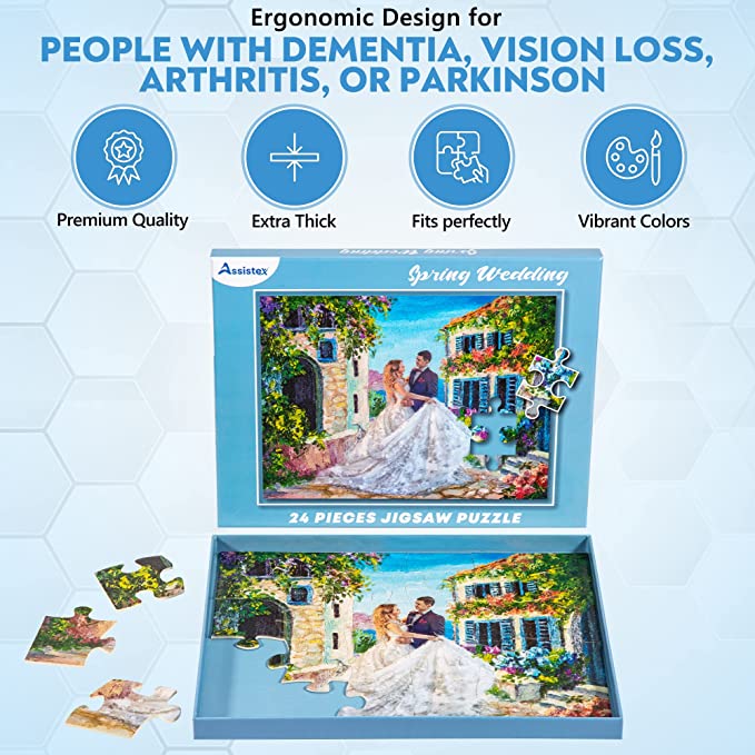 Dementia Puzzle 24 Large Pieces Jigsaw – Spring Wedding - Silverts 5